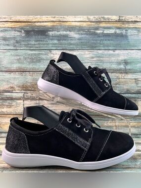 SAS Marnie Sneaker Womens Size 6M Black Leather Casual Comfort Walking USA Made